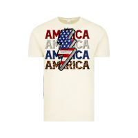 Vintage Arctic America with lightning bold Vintage Tee - CowGirlArtShop