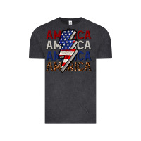Vintage Black America with lightning bold Vintage Tee - CowGirlArtShop