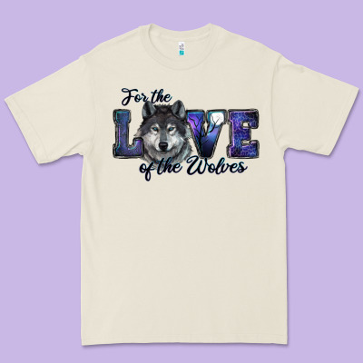 For The Love Of The Wolves Premium Tee Designed By Ranaportraitstore