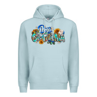Blue Mist boy grandma Premium Hoodie - CowhideDigitalArt