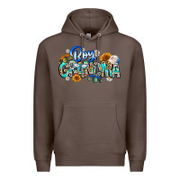 Coffee boy grandma Premium Hoodie - CowhideDigitalArt