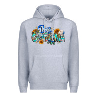 Heather Grey boy grandma Premium Hoodie - CowhideDigitalArt