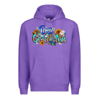 Purple boy grandma Premium Hoodie - CowhideDigitalArt
