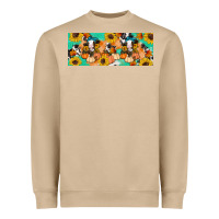 Mushroom Cow fall pumpkin Heavyweight Sweatshirt - Artiststas