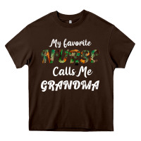 Chocolate Brown My Favorite Nurse Calls Me Grandma Heavy Core Tee - Bettercallsaul