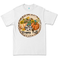 White Happy Fall Premium Tee - texasbilliewilder