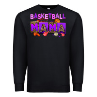 Black basketball mama Premium Sweatshirt - AdoDesignShop