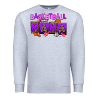 Heather Grey basketball mama Premium Sweatshirt - AdoDesignShop
