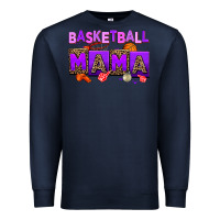 Navy basketball mama Premium Sweatshirt - AdoDesignShop
