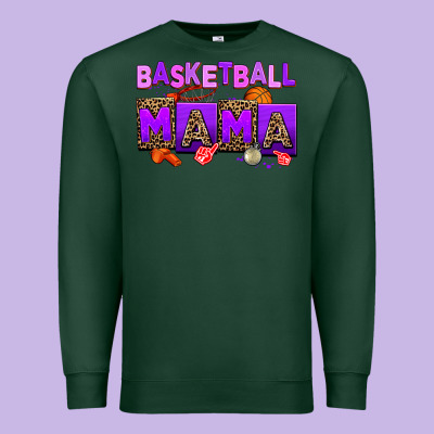 Basketball Mama Premium Sweatshirt Designed By Adodesignshop