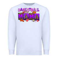 White basketball mama Premium Sweatshirt - AdoDesignShop