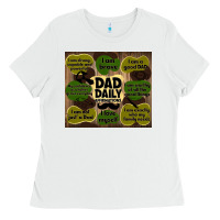 White dad daily affirmations Ladies Tee - TumblerDesignByShophia