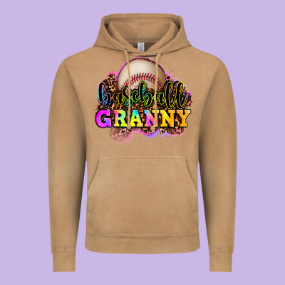 Baseball Granny Vintage Hoodie Designed By Oliviacreatesart