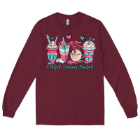 Burgundy cna certified nursing assistant coffee cups Long Sleeve Tee - OliviaCreatesArt