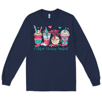 Navy cna certified nursing assistant coffee cups Long Sleeve Tee - OliviaCreatesArt
