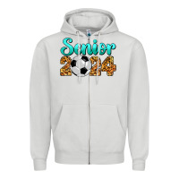 Dove Grey soccer senior 2024 Zipper Hoodie - BarkalooDesign