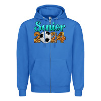 True Royal soccer senior 2024 Zipper Hoodie - BarkalooDesign