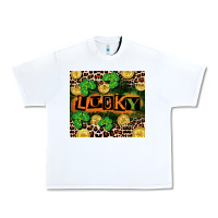 White St. Patricks Day lucky Urban Heavy Tee - CowGirlArtShop