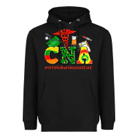 Black cna juneteenth certified nursing assistant Heavyweight Hoodie - AdoDesignShop