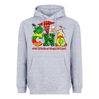 Heather Grey cna juneteenth certified nursing assistant Heavyweight Hoodie - AdoDesignShop