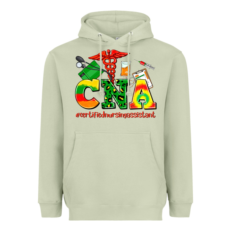 Cna Juneteenth Certified Nursing Assistant Heavyweight Hoodie by AdoDesignShop | Teevron
