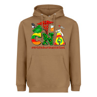 Toasted Coconut cna juneteenth certified nursing assistant Heavyweight Hoodie - AdoDesignShop