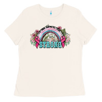 Bone Strong Cancer rainbow Cancer Awareness Ladies Tee - HowdyJamesFarm