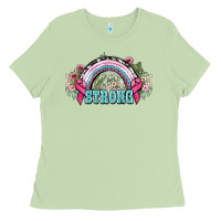 Matcha Strong Cancer rainbow Cancer Awareness Ladies Tee - HowdyJamesFarm