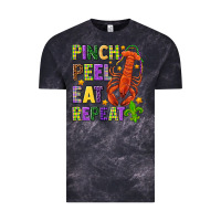 Cloud Black Pinch peel eat repeat crawfish Vintage Tee - HowdyJamesFarm