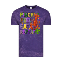 Cloud Purple Pinch peel eat repeat crawfish Vintage Tee - HowdyJamesFarm