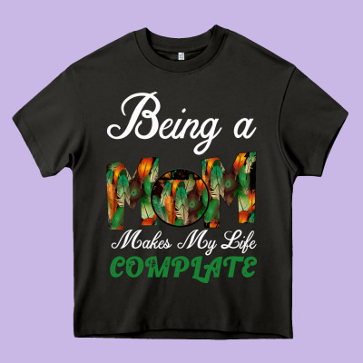 Being A Mom Makes My Life Complete For Dark Heavy Core Tee Designed By Bettercallsaul