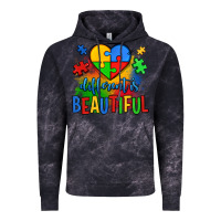 Cloud Black different is beautiful autism Vintage Hoodie - OliviaCreatesArt