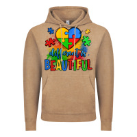 Vintage Coffee different is beautiful autism Vintage Hoodie - OliviaCreatesArt