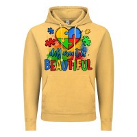 Vintage Mustard different is beautiful autism Vintage Hoodie - OliviaCreatesArt