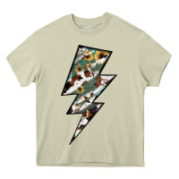 Mossy Lightning Bolt Heavy Core Tee - JahusDesignShop