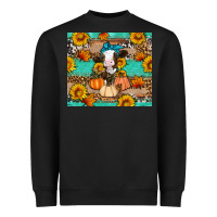 Black Cow fall pumpkin Heavyweight Sweatshirt - Artiststas