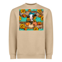Cow Fall Pumpkin Heavyweight Sweatshirt | Teevron