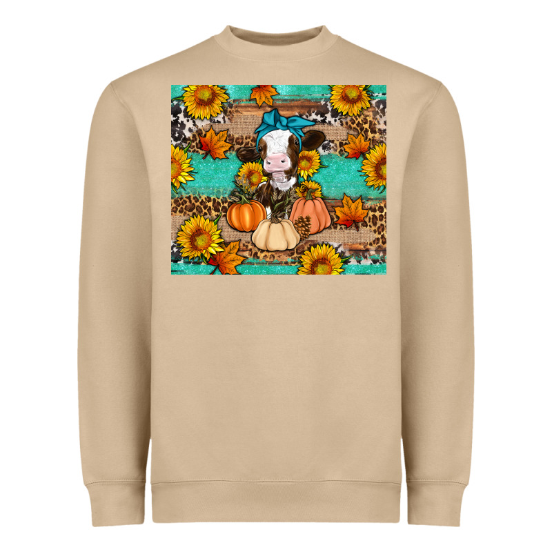 Cow Fall Pumpkin Heavyweight Sweatshirt by Artiststas | Teevron
