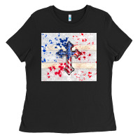 Black 4th of july flag cross Ladies Tee - TumblerDesignByShophia