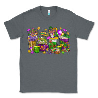 Charcoal Heather Mardi Gras coffee cups Classic Tee - HowdyJamesFarm