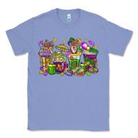 Colony Blue Mardi Gras coffee cups Classic Tee - HowdyJamesFarm