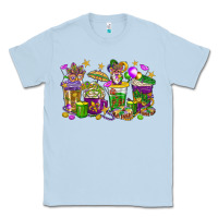 Dusty Blue Mardi Gras coffee cups Classic Tee - HowdyJamesFarm
