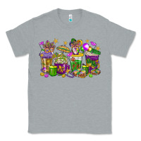Heather Grey Mardi Gras coffee cups Classic Tee - HowdyJamesFarm