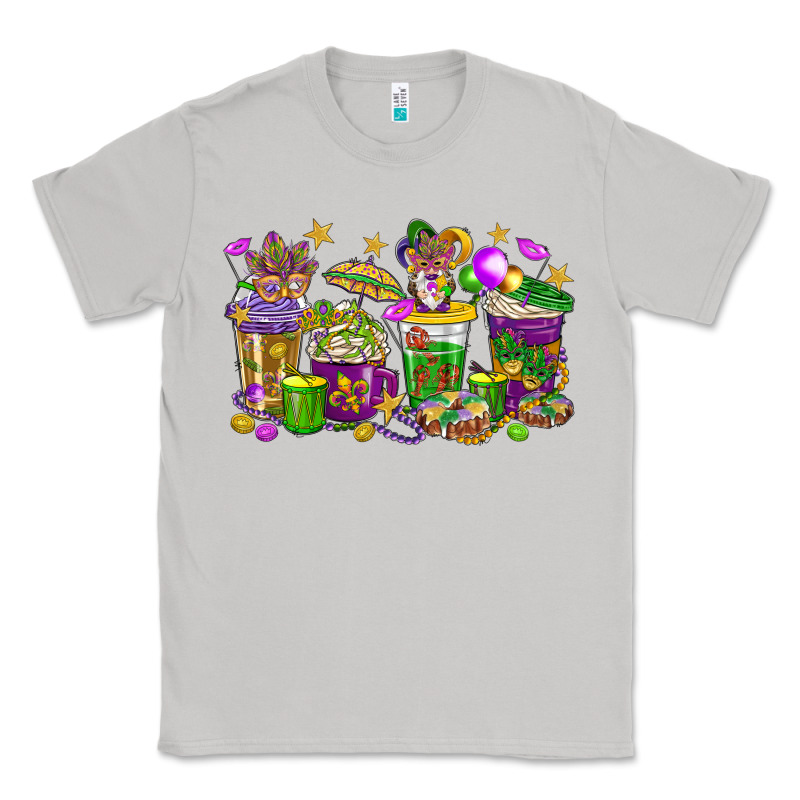 Mardi Gras Coffee Cups Classic Tee by HowdyJamesFarm | Teevron