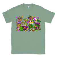 Sage Mardi Gras coffee cups Classic Tee - HowdyJamesFarm
