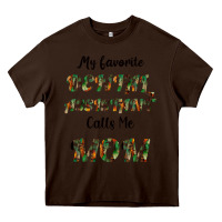 Chocolate Brown My Favorite Dental Assistant Calls Me Mom Heavy Core Tee - Bettercallsaul