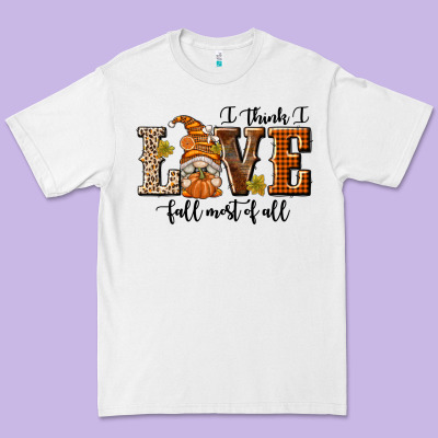 I Think I Love Fall Most Of All Premium Tee Designed By Texasbilliewilder