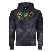 Cloud Black peace love cowboys Vintage Hoodie - OliviaCreatesArt