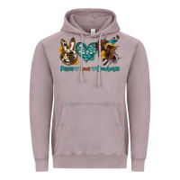 Vintage Zinc peace love cowboys Vintage Hoodie - OliviaCreatesArt