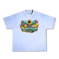 Grape Ice Mom of twins sunflower mothers day Urban Heavy Tee - HowdyJamesFarm